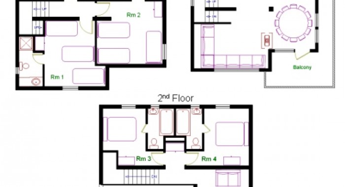 Chalet Dahu, Les Arcs: Plan Peisey ski chalet, image 8
